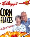 Millie,Ralph on a cereal box
