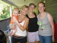 Sam,Rene,Marianne,Sam's mommy Jen